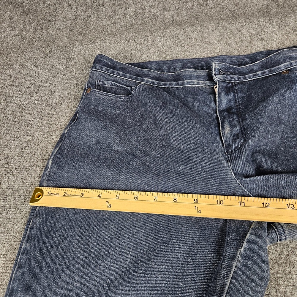 J. Jill Stretch Petite Dark Wash Blue Denim Straight Leg Jeans Womens 16P - Picture 3 of 9